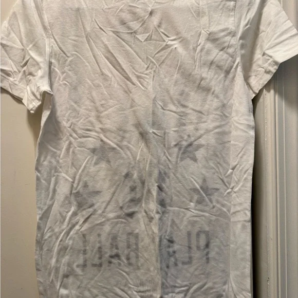 NWT PINK Victoria's Secret White and Navy Tee - Picture 4 of 4